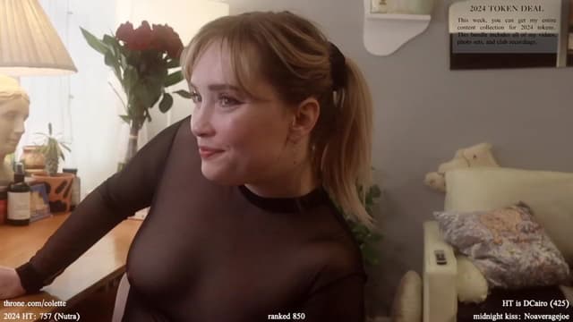 Gallery image thumbnail from Femme's myfreecams stream on, 01/08/2024, 20:55 image 17 of 20