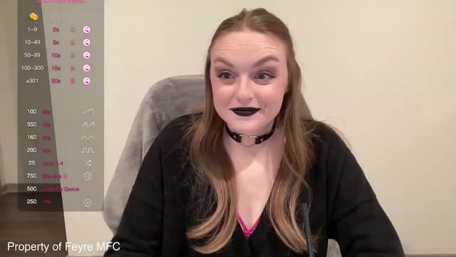 Gallery image thumbnail from Feyre's myfreecams stream on, 03/06/2024, 03:59 image 1 of 20