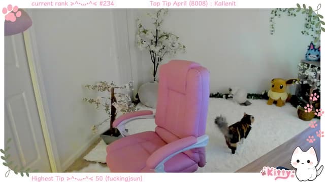 Gallery image thumbnail from Kitty's myfreecams stream on, 04/25/2025, 06:52 image 2 of 20