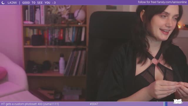 Gallery image thumbnail from Lainx's myfreecams stream on, 02/29/2024, 07:55 image 18 of 20
