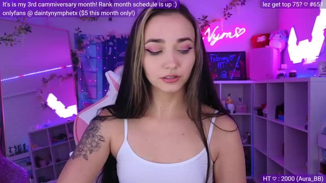 Gallery image thumbnail from Nym_x's myfreecams stream on, 03/02/2023, 04:03 image 12 of 20