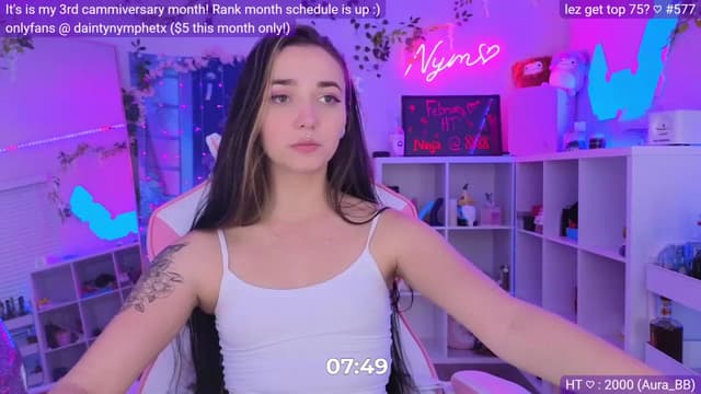 Gallery image thumbnail from Nym_x's myfreecams stream on, 03/02/2023, 05:35 image 17 of 20