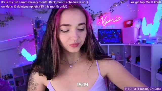 Gallery image thumbnail from Nym_x's myfreecams stream on, 03/08/2023, 05:06 image 11 of 20