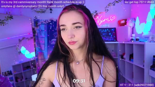 Gallery image thumbnail from Nym_x's myfreecams stream on, 03/08/2023, 05:06 image 14 of 20