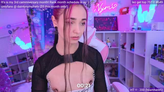 Gallery image thumbnail from Nym_x's myfreecams stream on, 03/10/2023, 05:34 image 5 of 20