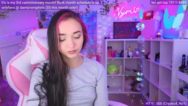 Gallery image thumbnail from Nym_x's myfreecams stream on, 03/12/2023, 03:58 image 5 of 20