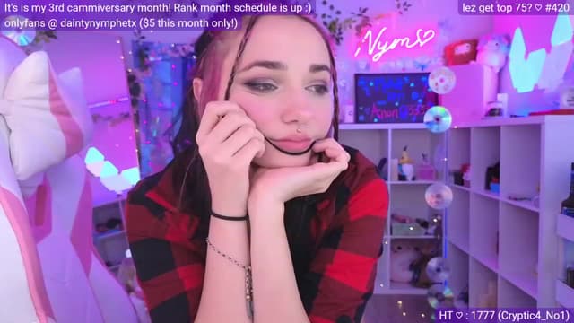Gallery image thumbnail from Nym_x's myfreecams stream on, 03/13/2023, 04:34 image 12 of 20