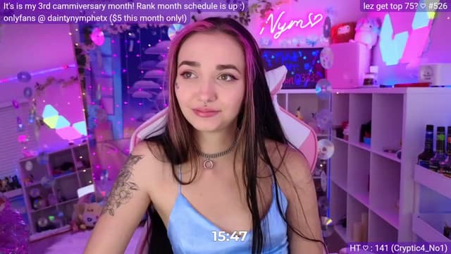 Gallery image thumbnail from Nym_x's myfreecams stream on, 03/17/2023, 04:05 image 15 of 20