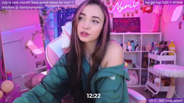 Gallery image thumbnail from Nym_x's myfreecams stream on, 06/09/2023, 04:05 image 16 of 20