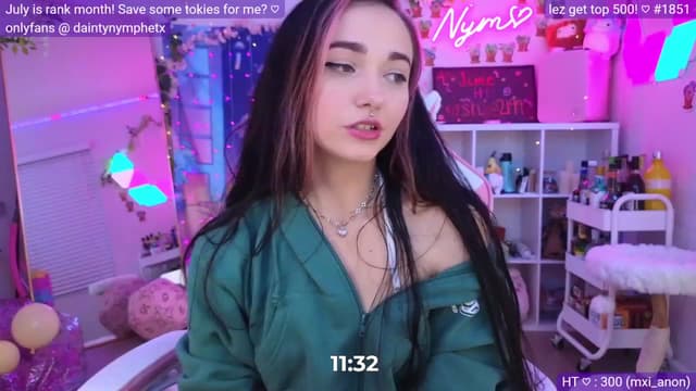 Gallery image thumbnail from Nym_x's myfreecams stream on, 06/09/2023, 04:05 image 6 of 20