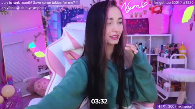 Gallery image thumbnail from Nym_x's myfreecams stream on, 06/09/2023, 04:05 image 19 of 20