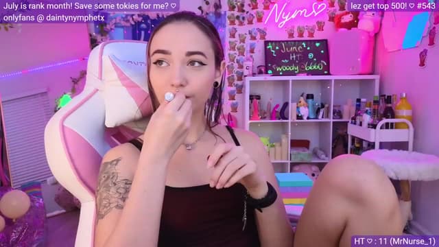 Gallery image thumbnail from Nym_x's myfreecams stream on, 06/11/2023, 03:51 image 4 of 20