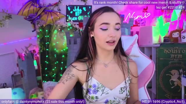 Gallery image thumbnail from Nym_x's myfreecams stream on, 07/06/2023, 03:29 image 4 of 20