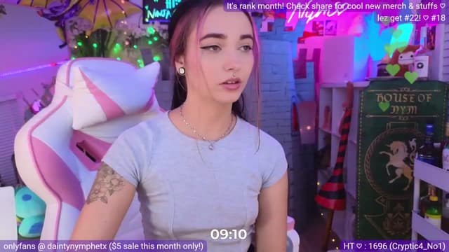 Gallery image thumbnail from Nym_x's myfreecams stream on, 07/08/2023, 02:42 image 14 of 20