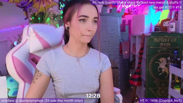 Gallery image thumbnail from Nym_x's myfreecams stream on, 07/08/2023, 02:42 image 13 of 20