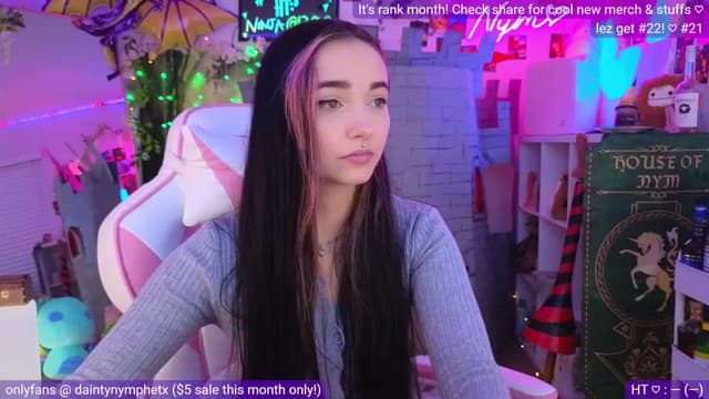 Gallery image thumbnail from Nym_x's myfreecams stream on, 07/10/2023, 03:44 image 1 of 20