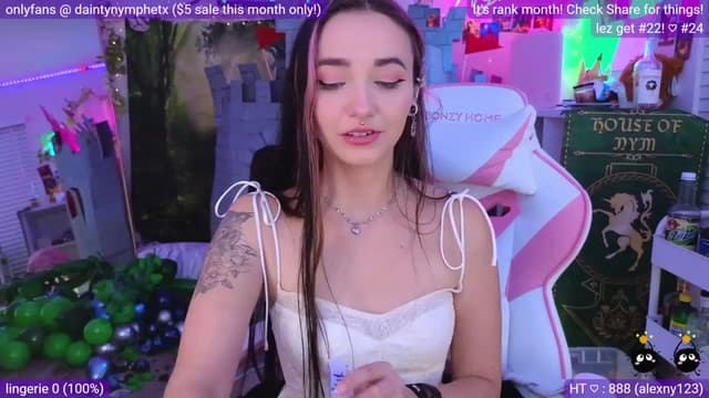 Gallery image thumbnail from Nym_x's myfreecams stream on, 08/01/2023, 04:22 image 7 of 20