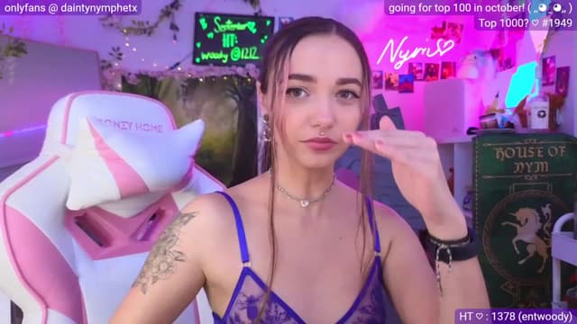 Gallery image thumbnail from Nym_x's myfreecams stream on, 09/14/2023, 04:03 image 9 of 20