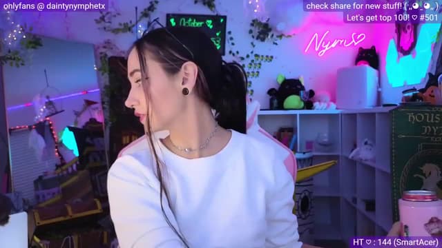 Gallery image thumbnail from Nym_x's myfreecams stream on, 10/04/2023, 03:41 image 14 of 20