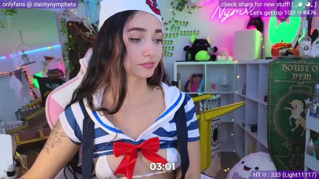 Gallery image thumbnail from Nym_x's myfreecams stream on, 10/06/2023, 03:53 image 9 of 20