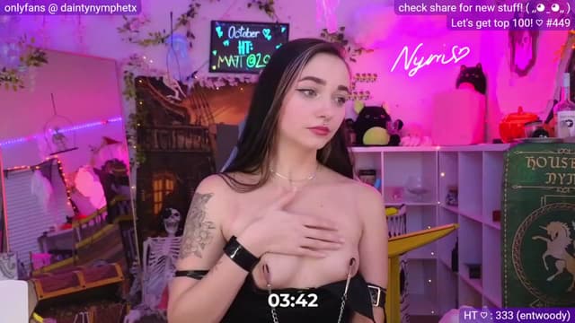 Gallery image thumbnail from Nym_x's myfreecams stream on, 10/13/2023, 05:14 image 9 of 20
