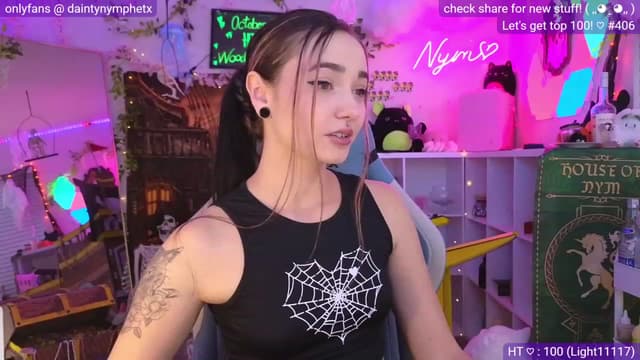 Gallery image thumbnail from Nym_x's myfreecams stream on, 10/15/2023, 04:49 image 4 of 20