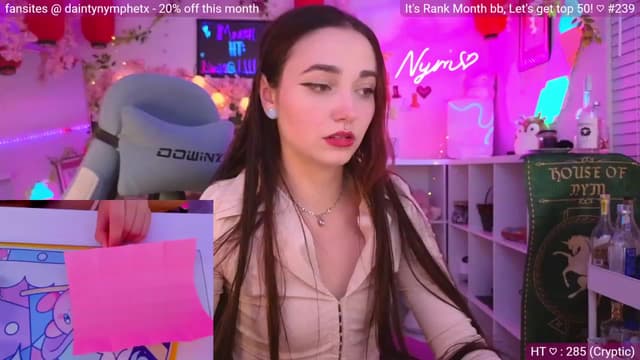 Gallery image thumbnail from Nym_x's myfreecams stream on, 03/04/2024, 03:47 image 15 of 20