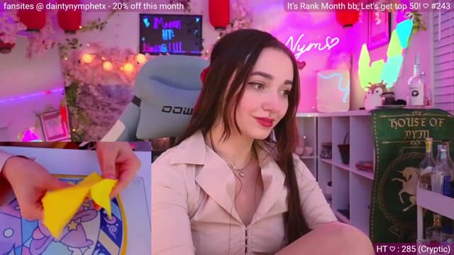 Gallery image thumbnail from Nym_x's myfreecams stream on, 03/04/2024, 03:47 image 9 of 20