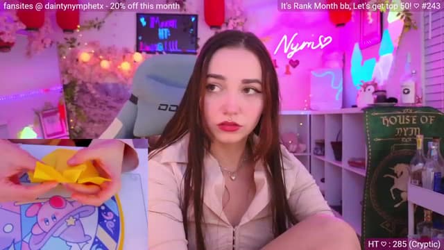 Gallery image thumbnail from Nym_x's myfreecams stream on, 03/04/2024, 03:47 image 6 of 20