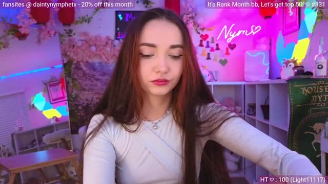 Gallery image thumbnail from Nym_x's myfreecams stream on, 03/10/2024, 05:29 image 2 of 20