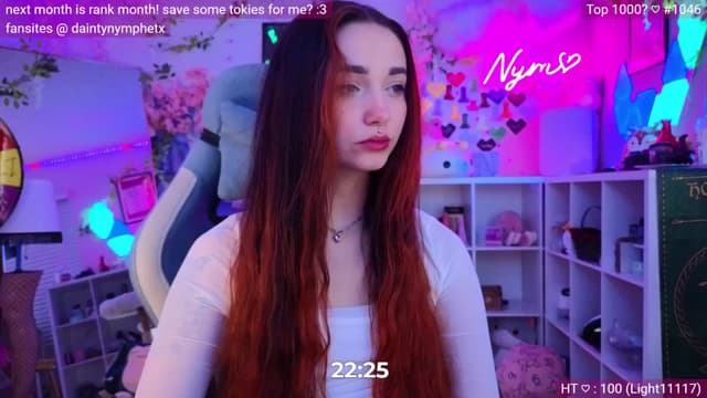 Gallery image thumbnail from Nym_x's myfreecams stream on, 06/06/2024, 03:38 image 3 of 20