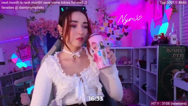 Gallery image thumbnail from Nym_x's myfreecams stream on, 06/10/2024, 03:03 image 20 of 20
