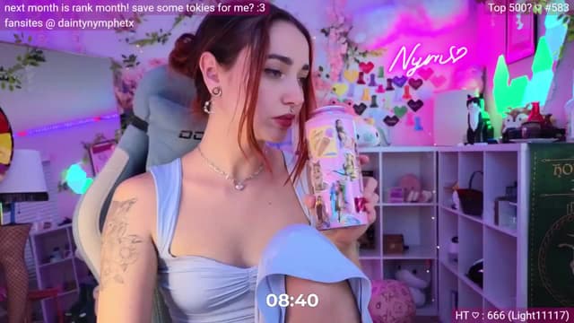 Gallery image thumbnail from Nym_x's myfreecams stream on, 06/16/2024, 04:24 image 14 of 20