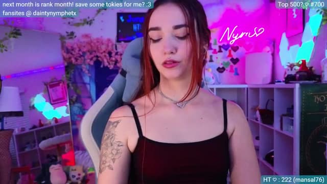 Gallery image thumbnail from Nym_x's myfreecams stream on, 06/20/2024, 03:35 image 18 of 20