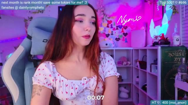 Gallery image thumbnail from Nym_x's myfreecams stream on, 06/21/2024, 04:25 image 20 of 20