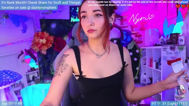 Gallery image thumbnail from Nym_x's myfreecams stream on, 07/05/2024, 02:36 image 15 of 20