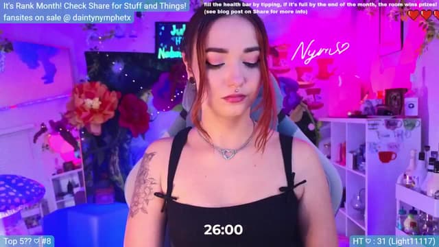Gallery image thumbnail from Nym_x's myfreecams stream on, 07/05/2024, 03:39 image 9 of 20