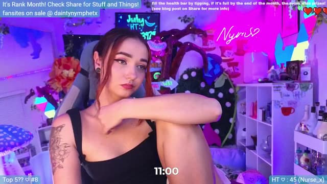 Gallery image thumbnail from Nym_x's myfreecams stream on, 07/05/2024, 03:39 image 15 of 20