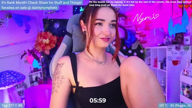 Gallery image thumbnail from Nym_x's myfreecams stream on, 07/05/2024, 03:39 image 17 of 20