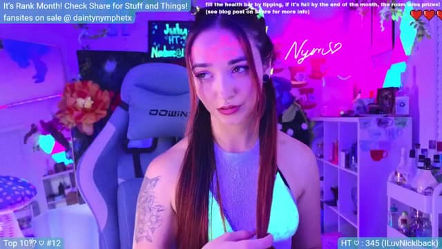 Gallery image thumbnail from Nym_x's myfreecams stream on, 07/06/2024, 02:21 image 16 of 20