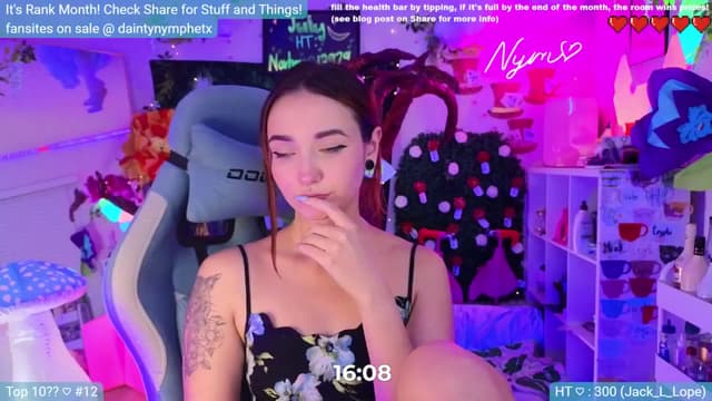 Gallery image thumbnail from Nym_x's myfreecams stream on, 07/15/2024, 04:06 image 17 of 20