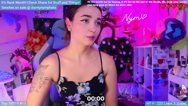 Gallery image thumbnail from Nym_x's myfreecams stream on, 07/15/2024, 04:06 image 4 of 20