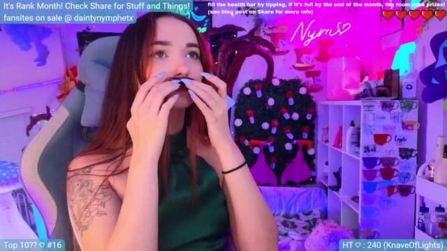Gallery image thumbnail from Nym_x's myfreecams stream on, 07/17/2024, 04:43 image 11 of 20