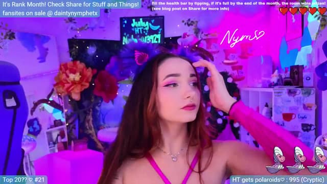 Gallery image thumbnail from Nym_x's myfreecams stream on, 07/20/2024, 02:05 image 19 of 20