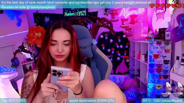 Gallery image thumbnail from Nym_x's myfreecams stream on, 08/01/2024, 01:22 image 15 of 20