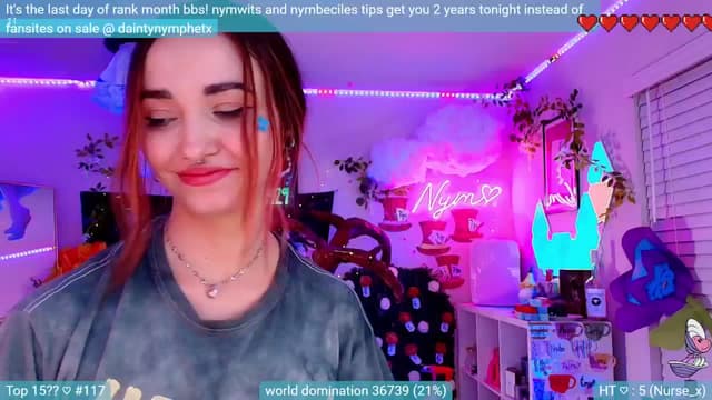 Gallery image thumbnail from Nym_x's myfreecams stream on, 08/01/2024, 07:08 image 20 of 20