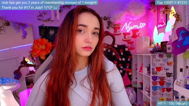 Gallery image thumbnail from Nym_x's myfreecams stream on, 08/30/2024, 03:10 image 12 of 20
