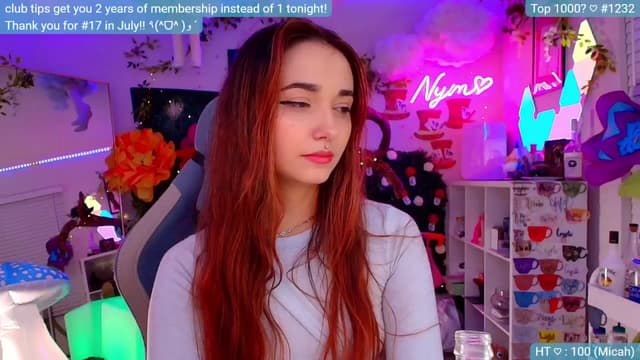 Gallery image thumbnail from Nym_x's myfreecams stream on, 08/30/2024, 03:10 image 13 of 20