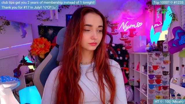 Gallery image thumbnail from Nym_x's myfreecams stream on, 08/30/2024, 03:10 image 14 of 20