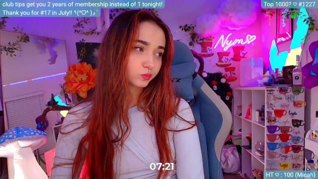 Gallery image thumbnail from Nym_x's myfreecams stream on, 08/30/2024, 04:08 image 16 of 20